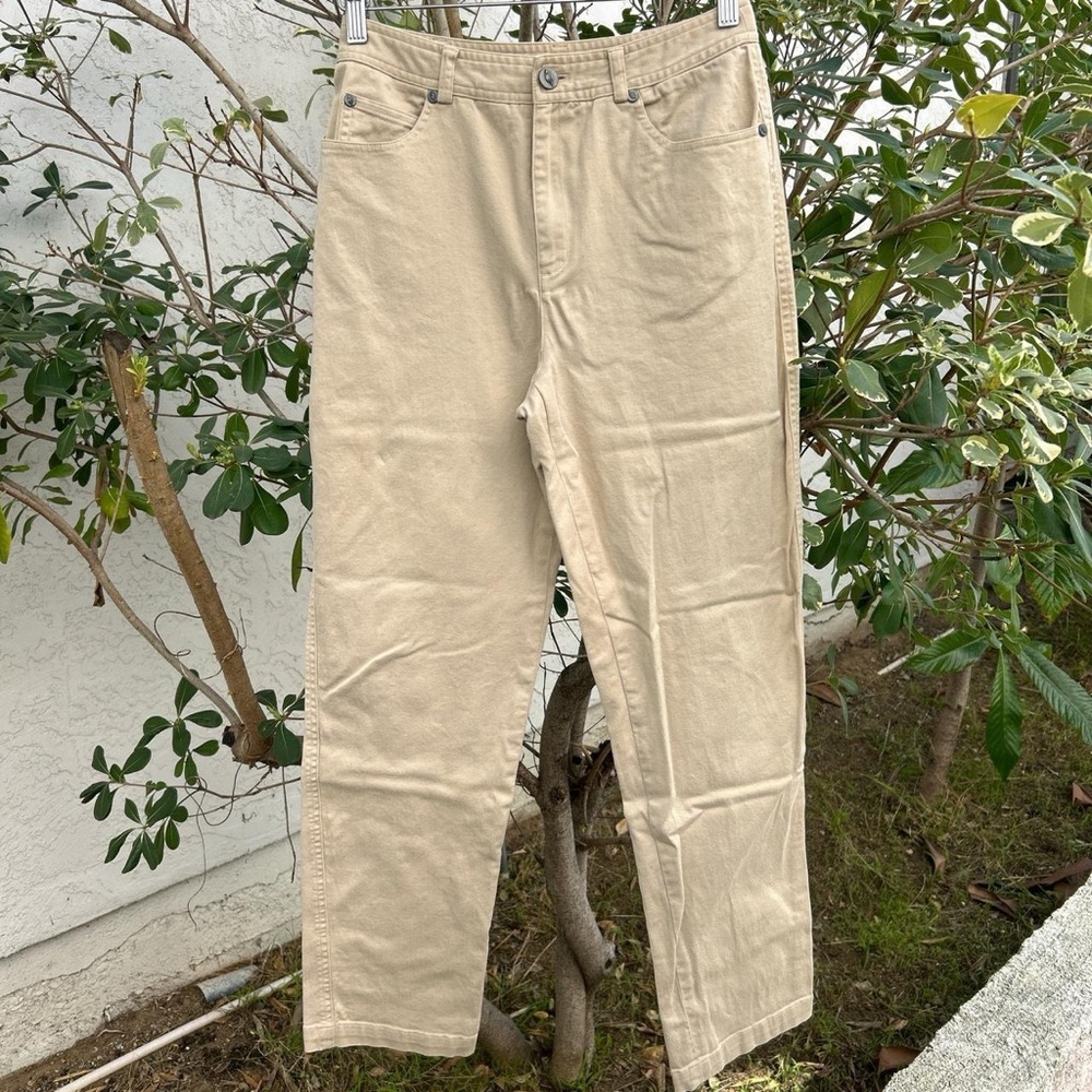 Vintage 2000s Dana Buchman Beige High Rise Pants Size 8 (27x28)